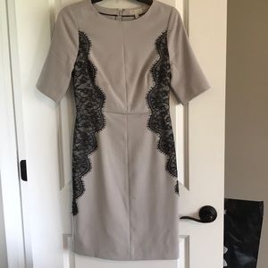 The Limited Dresses - The Limited grey with lace dress The Limited Dresses - The Limited grey with lace dress